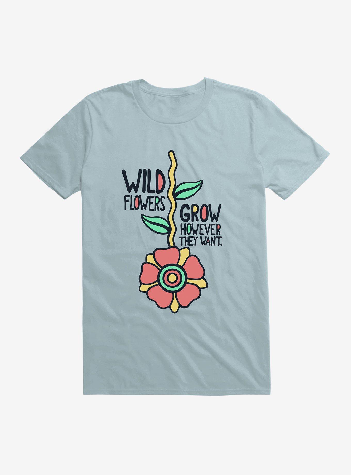 Wildflower T-Shirt, LIGHT BLUE, hi-res
