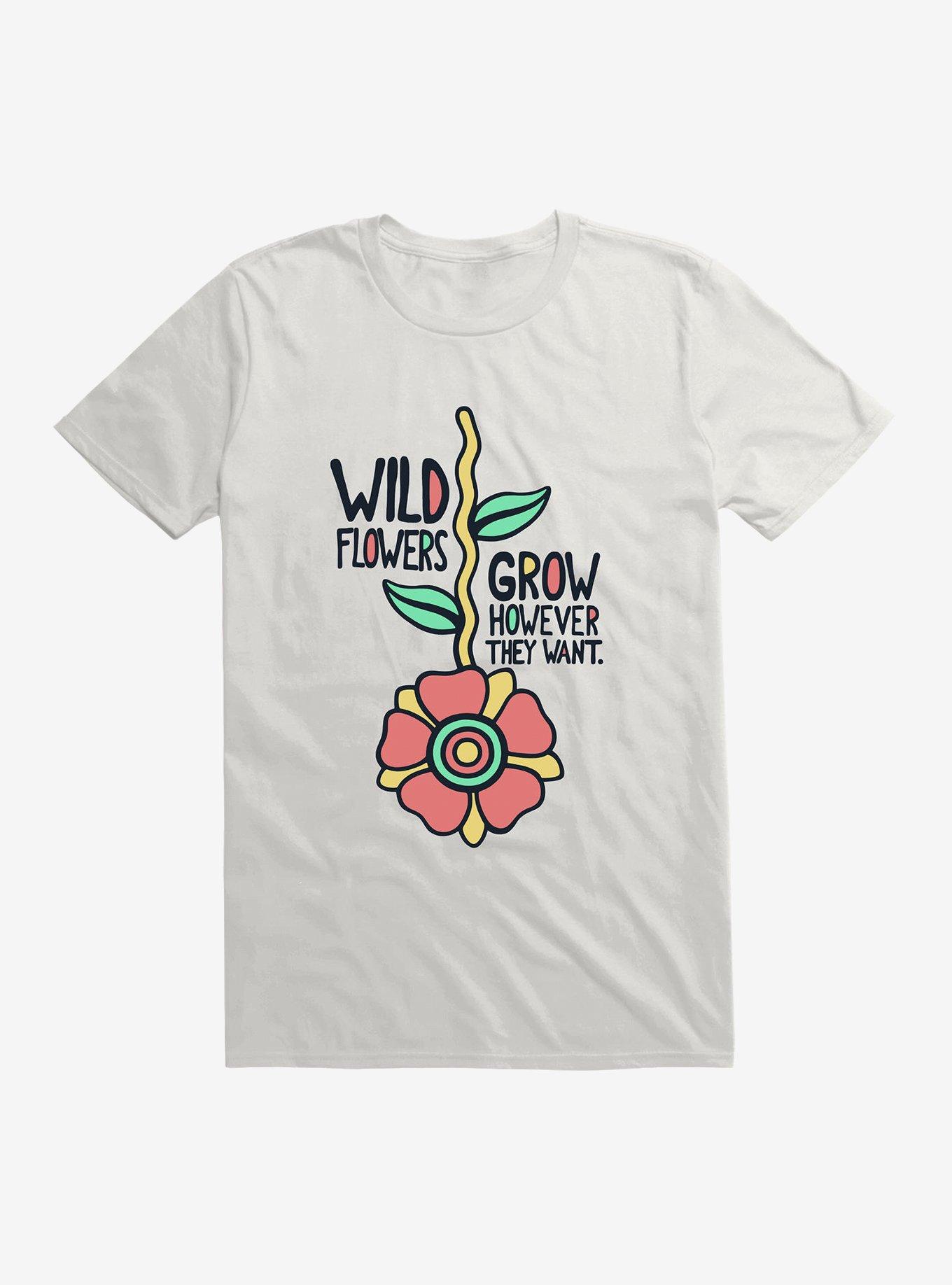 Wildflower T-Shirt, WHITE, hi-res