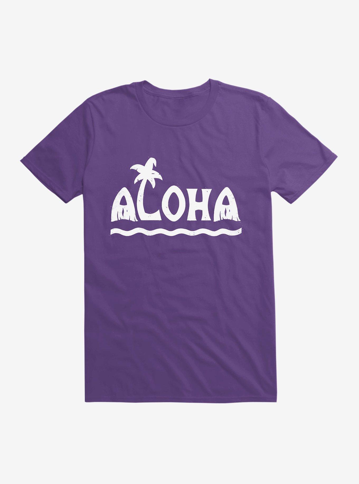 Aloha! T-Shirt, PURPLE, hi-res