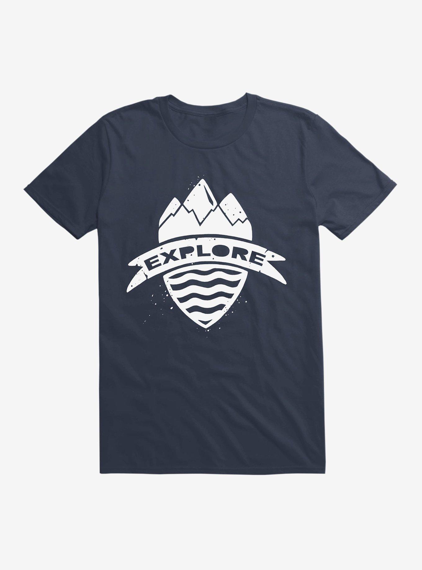 Explorer's Crest T-Shirt, NAVY, hi-res