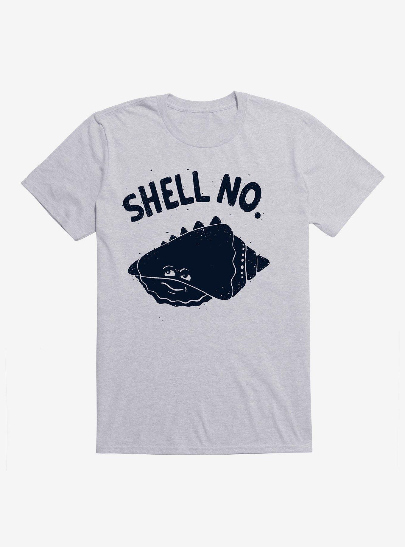 Shell No T-Shirt, HEATHER GREY, hi-res
