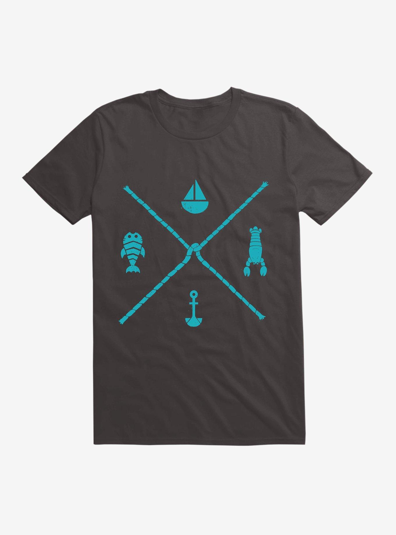 Sub-Aquatic Compass T-Shirt, BLACK, hi-res