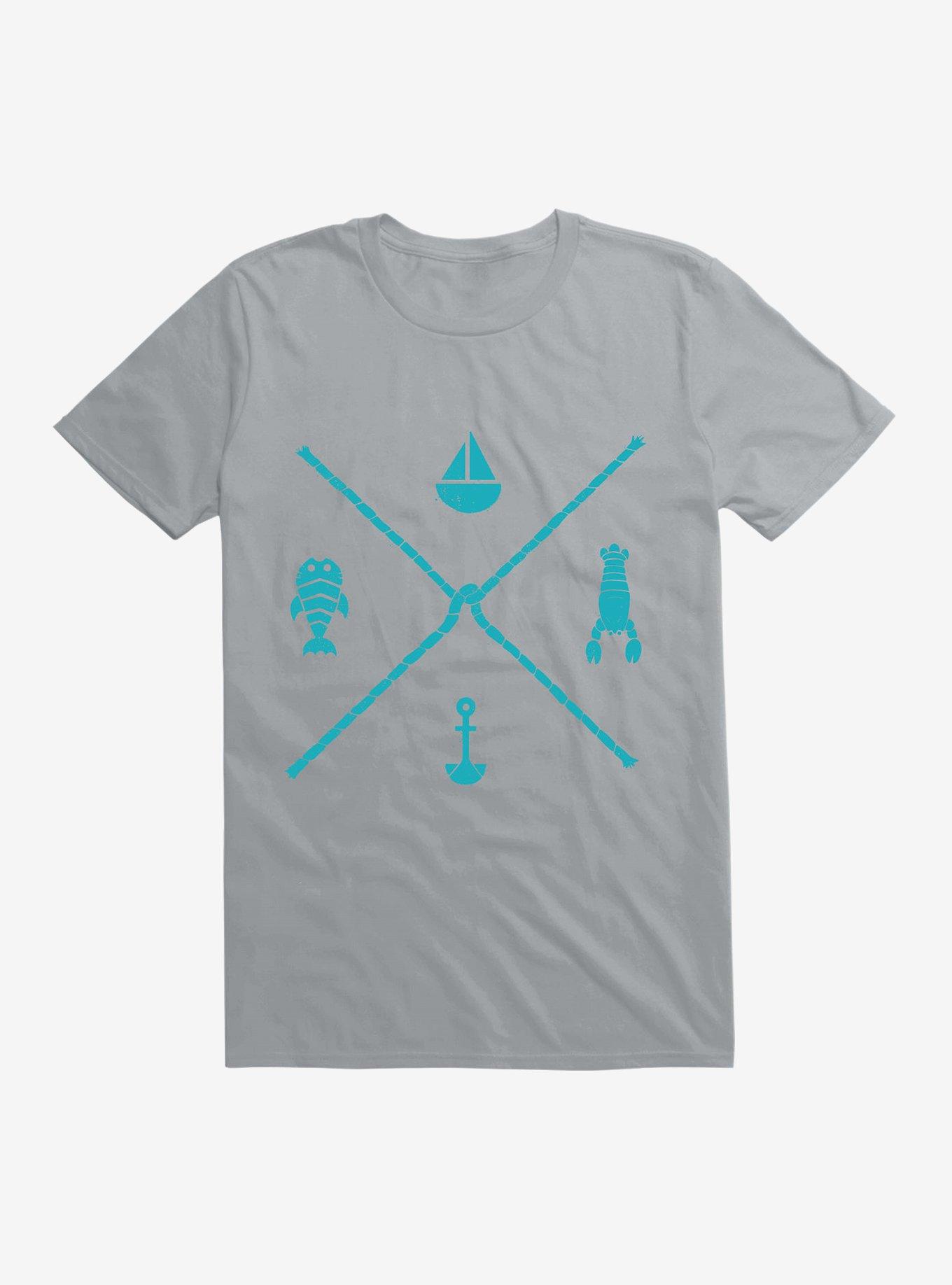 Sub-Aquatic Compass T-Shirt, SILVER, hi-res