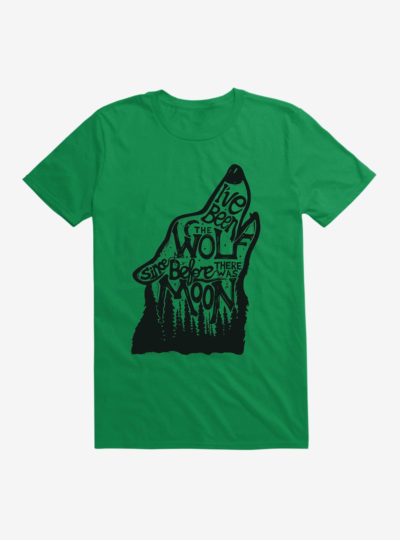 The Wolf T-Shirt, KELLY GREEN, hi-res