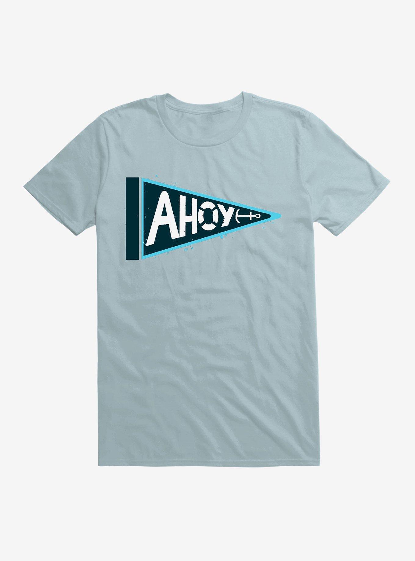 The Captain's Pennant T-Shirt, LIGHT BLUE, hi-res