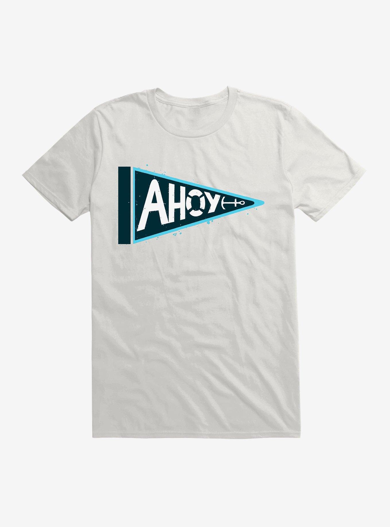 The Captain's Pennant T-Shirt, WHITE, hi-res