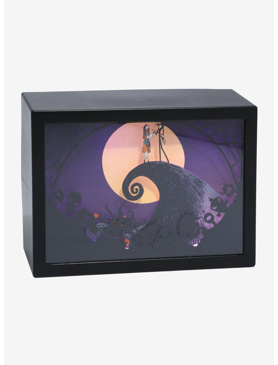 The Nightmare Before Christmas Spiral Hill Scene Lit Light Box, , hi-res
