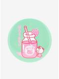 Hello Kitty Kawaii Strawberry Milk 3 Inch Button, , hi-res