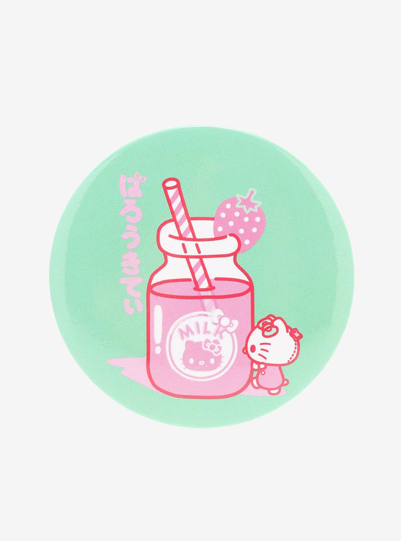 Anime Kawaii Cat Strawberry Milk N' Sticker