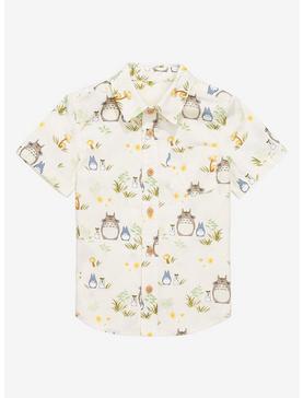 Studio Ghibli My Neighbor Totoro Forest Spirits & Flora Toddler Woven Button-Up - BoxLunch Exclusive, , hi-res