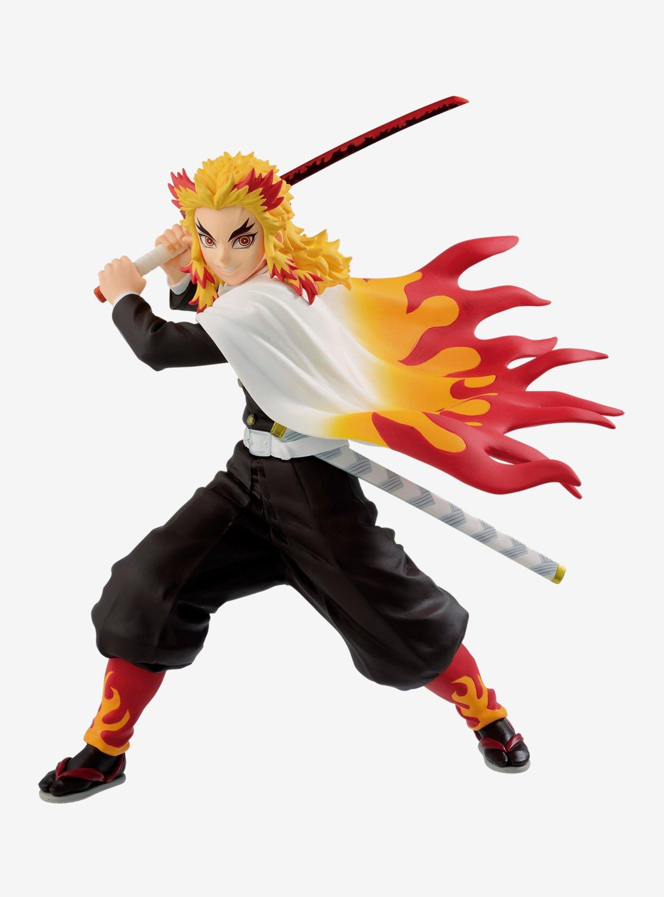  Banpresto - Demon Slayer - Q posket - Kyojuro Rengoku Figure  Version 1 : Toys & Games