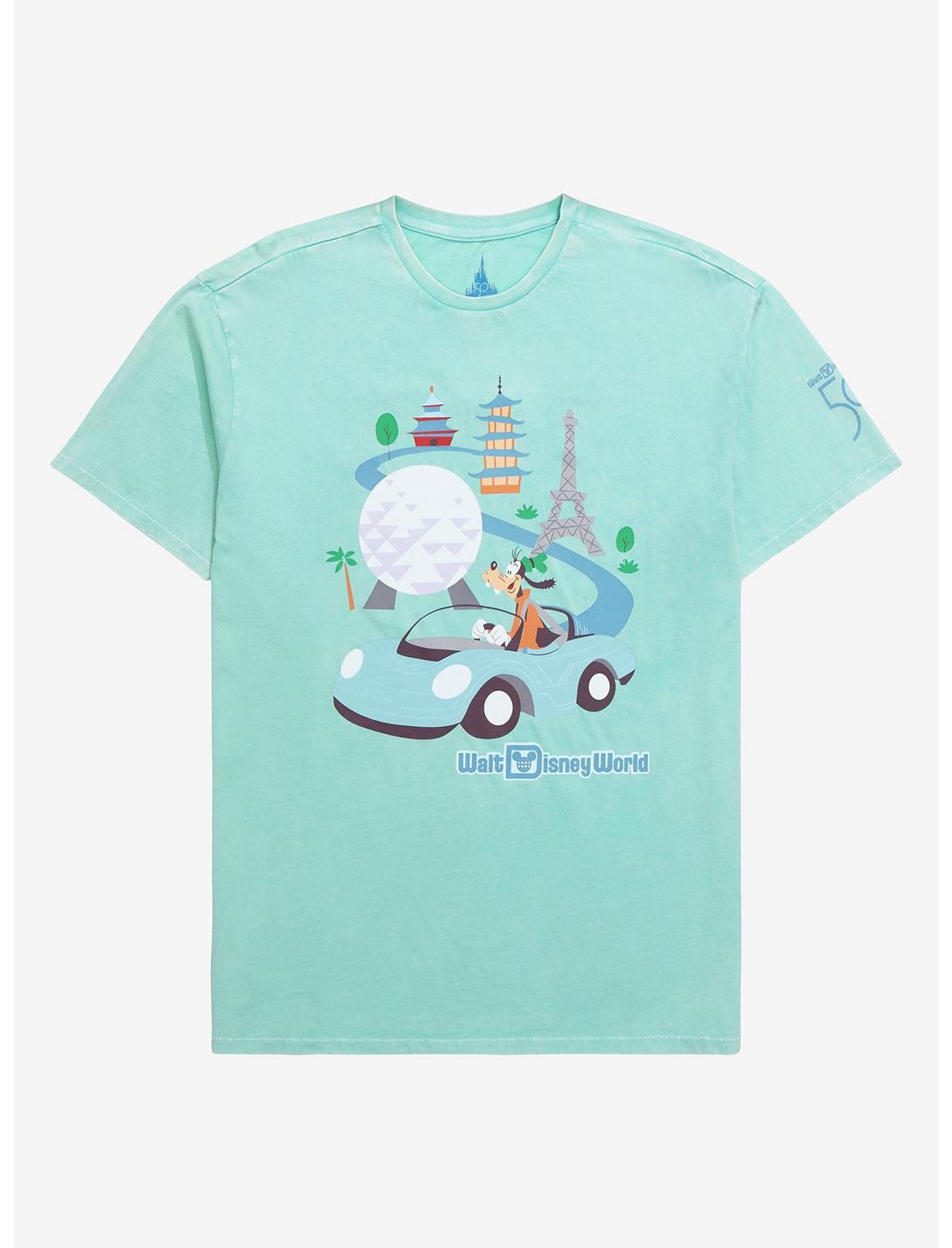 Disney Walt Disney World 50th Anniversary EPCOT T-Shirt - BoxLunch Exclusive, LIGHT BLUE, hi-res