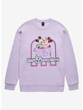 Disney Walt Disney World 50th Anniversary Mickey & Minnie Mouse Mad Tea Party Crewneck - BoxLunch Exclusive, , hi-res