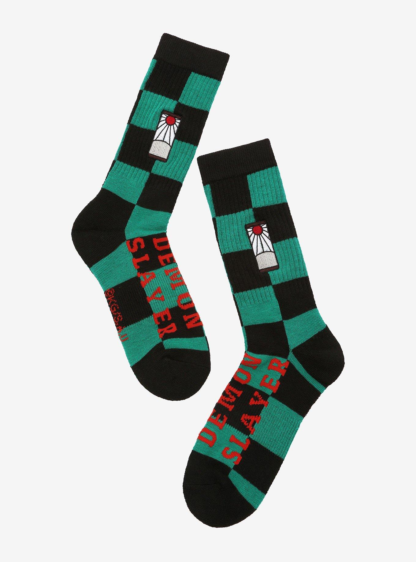 Demon Slayer: Kimetsu no Yaiba Tanjiro Kamado Crew Socks - BoxLunch Exclusive, , hi-res