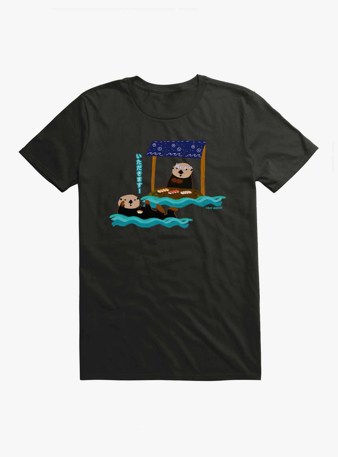 BL Creators: bev appetit Otter Sushi T-Shirt, , hi-res