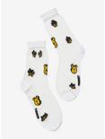 Disney Winnie the Pooh Expressions Sheer Socks - BoxLunch Exclusive, , hi-res