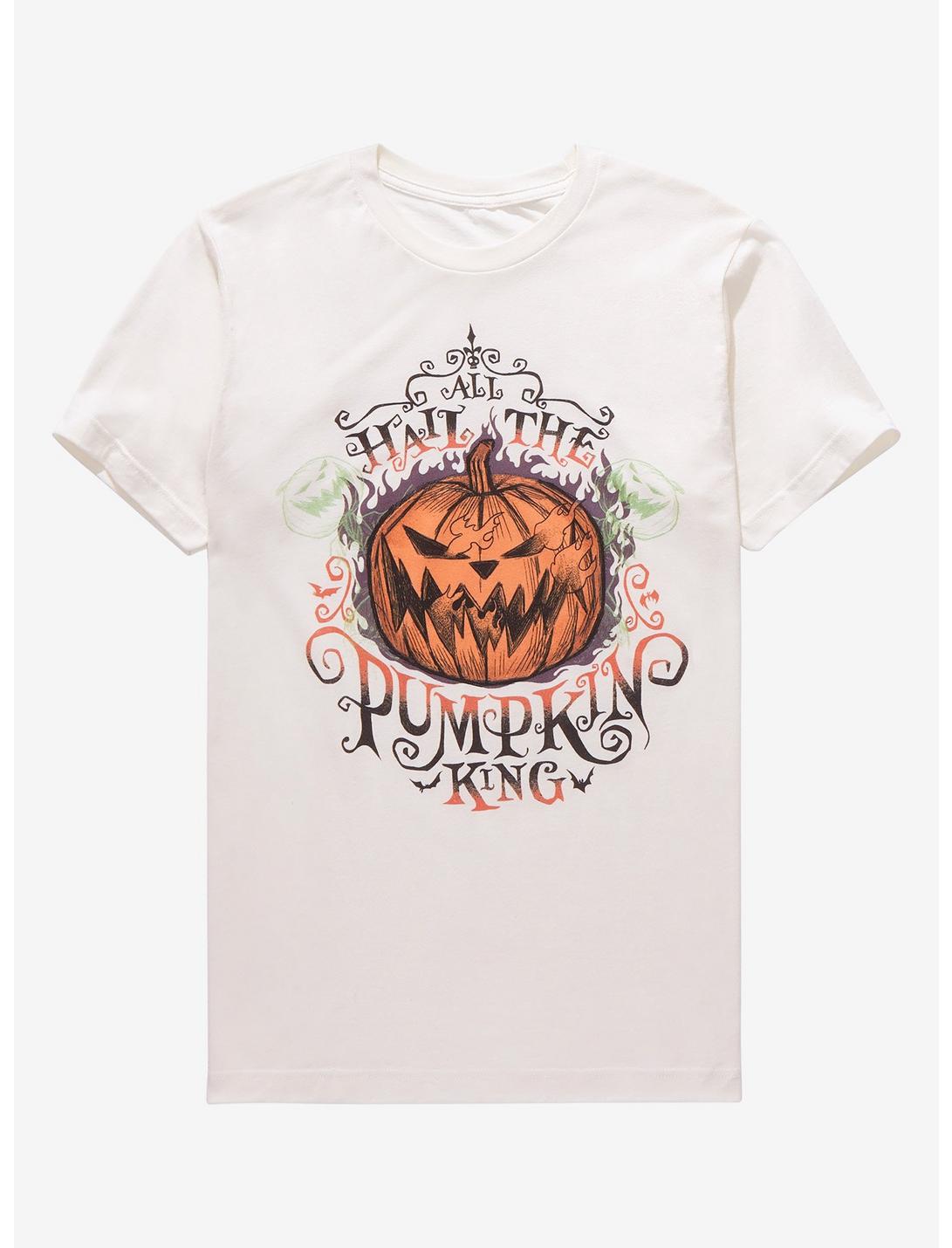 The Nightmare Before Christmas Hail The Pumpkin King T-Shirt, OFF WHITE, hi-res