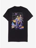 Star Wars The Mandalorian Neon Group Women's T-Shirt - BoxLunch Exclusive, BLACK, hi-res