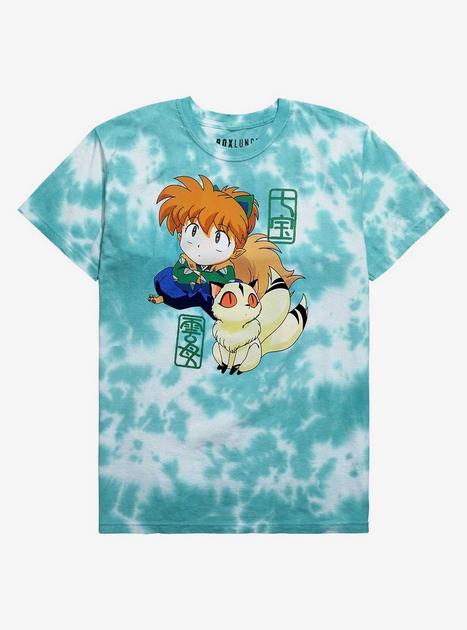 InuYasha Shippo Kirara Women s Tie Dye T Shirt BoxLunch Exclusive BoxLunch