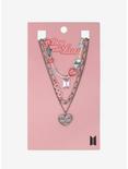 BTS Boy With Luv Beaded Chain Necklace Set, , hi-res