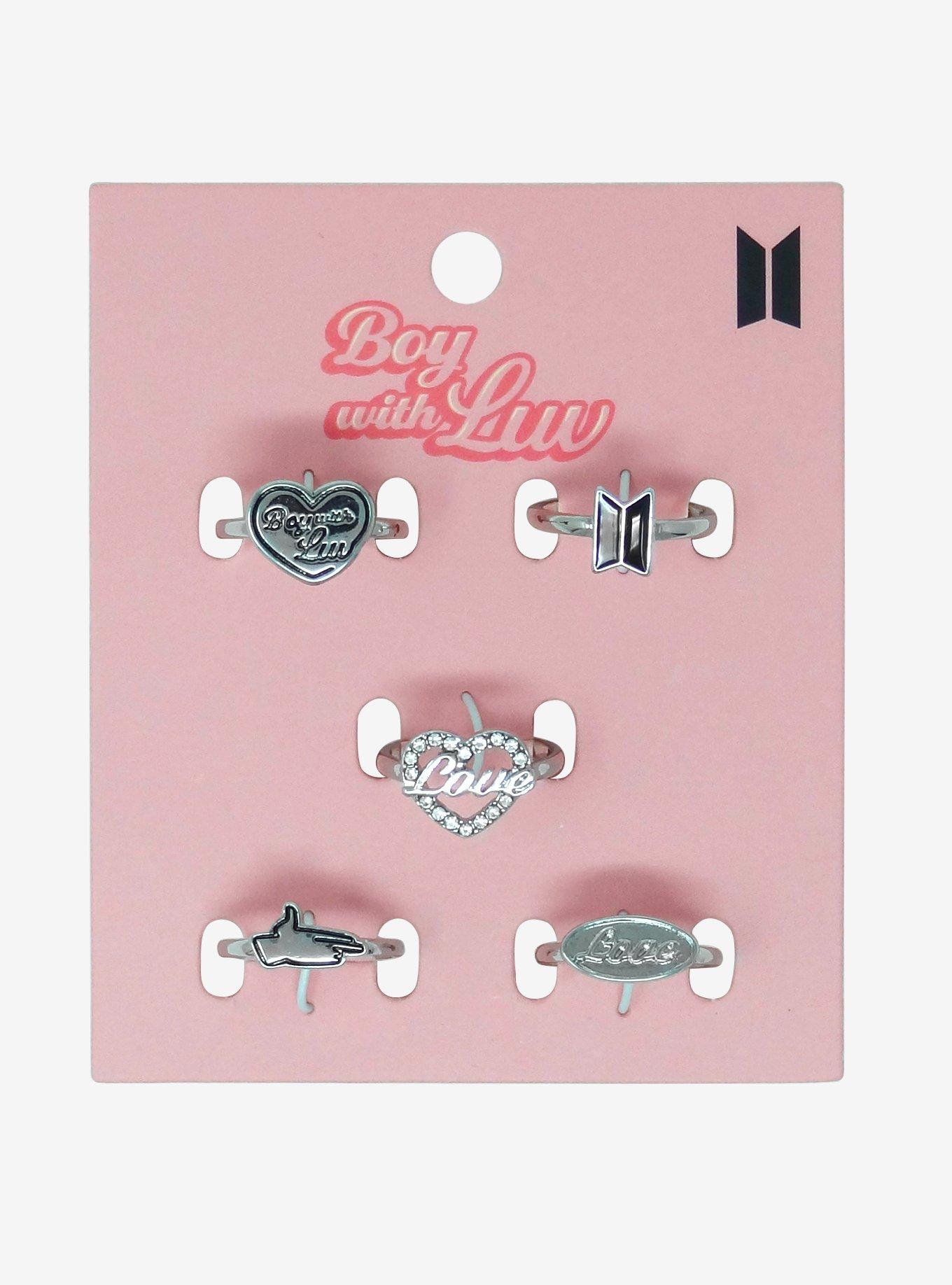 BTS Boy With Luv Ring Set Hot Topic