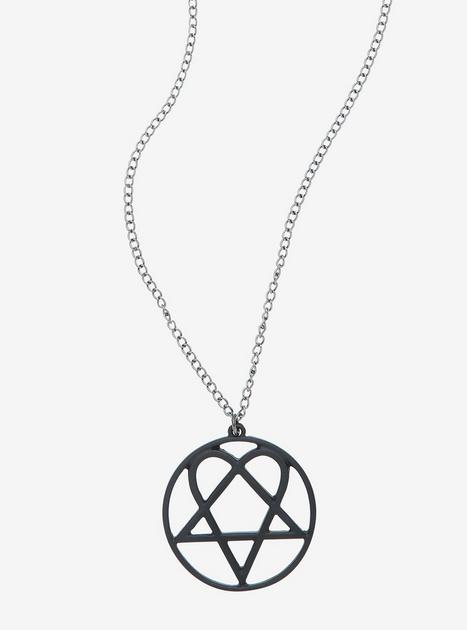 HIM Heartagram Symbol Necklace Hot Topic