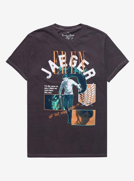 Attack on Titan Eren Jaeger Character Portrait T-Shirt - BoxLunch ...