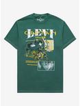 Attack on Titan Captain Levi Character Portrait T-Shirt - BoxLunch Exclusive, GREEN, hi-res