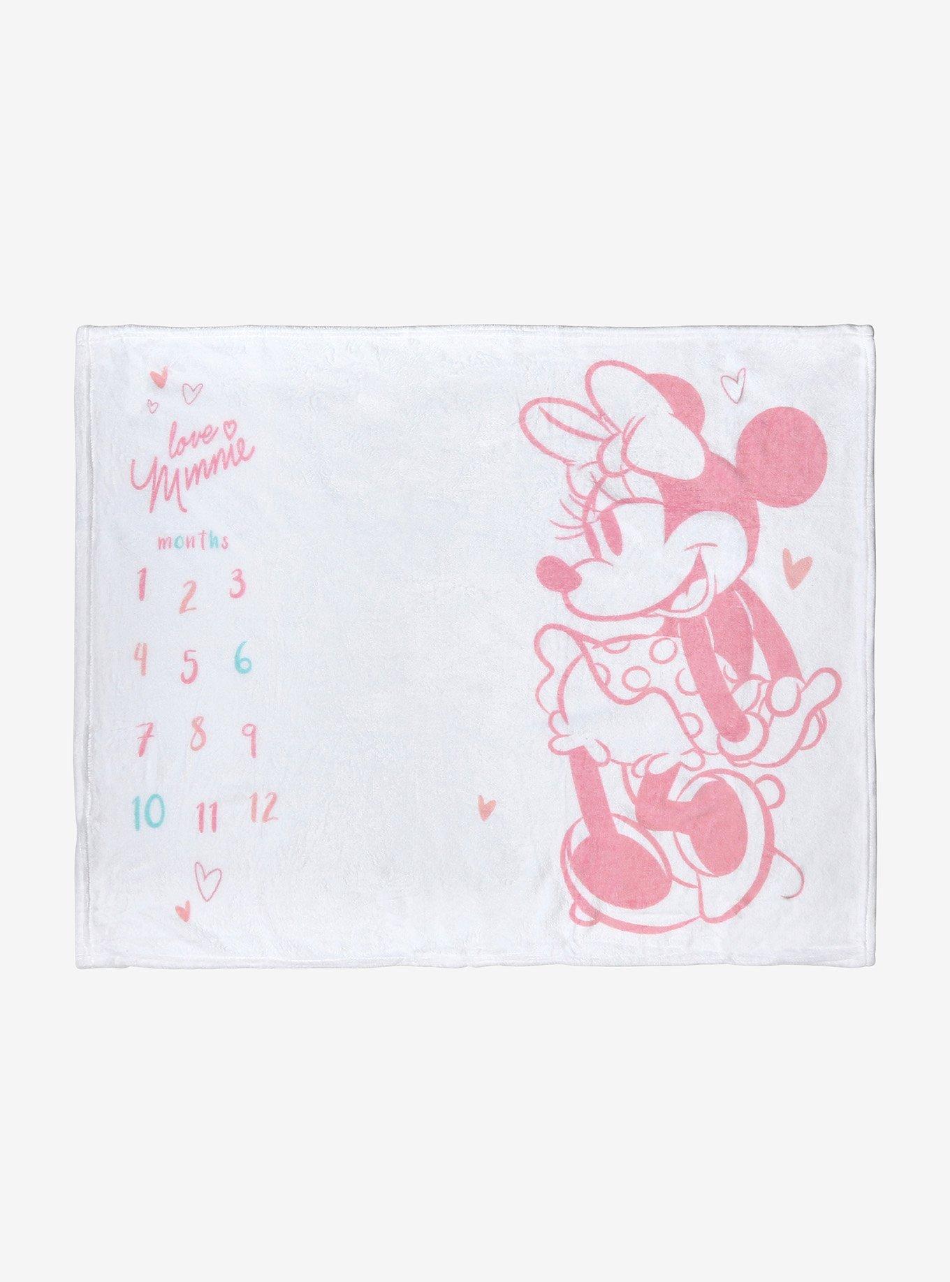 Disney Minnie Mouse Love Minnie Monthly Milestones Blanket Set - BoxLunch Exclusive, , hi-res