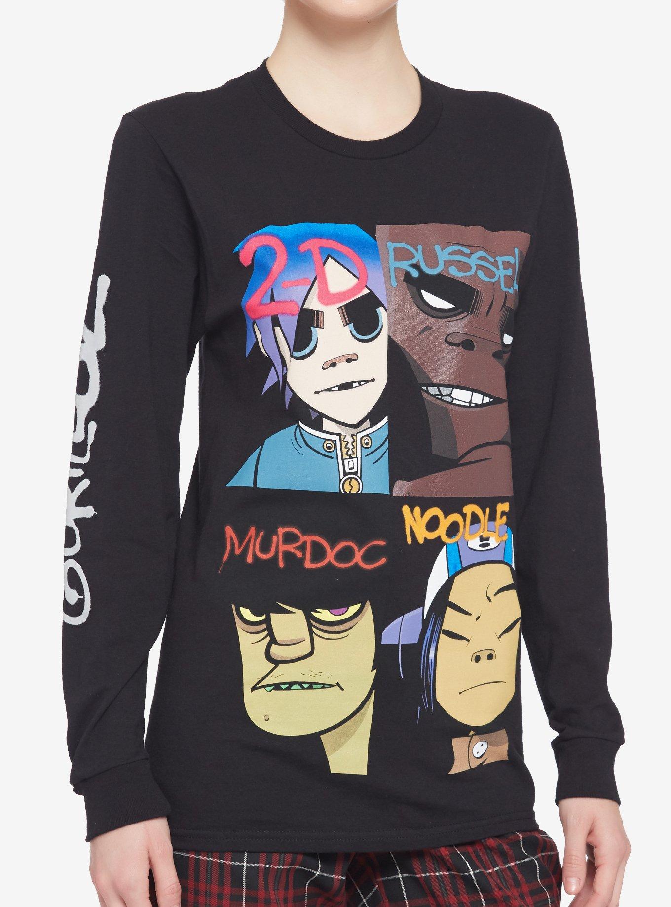 Official Coachella Shop Gorillaz Four Squares Long Sleeve - Sgatee