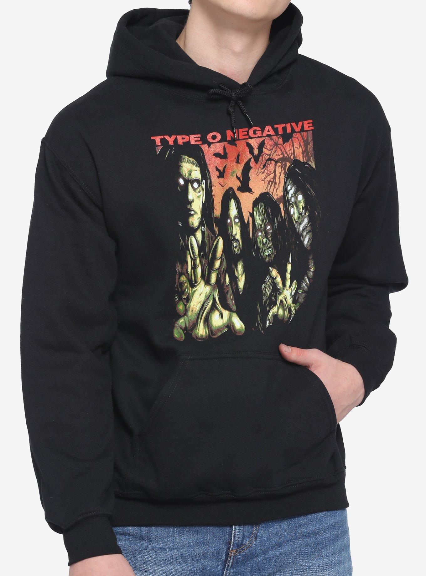 Type O Negative Zombie Band Members Hoodie, BLACK, hi-res