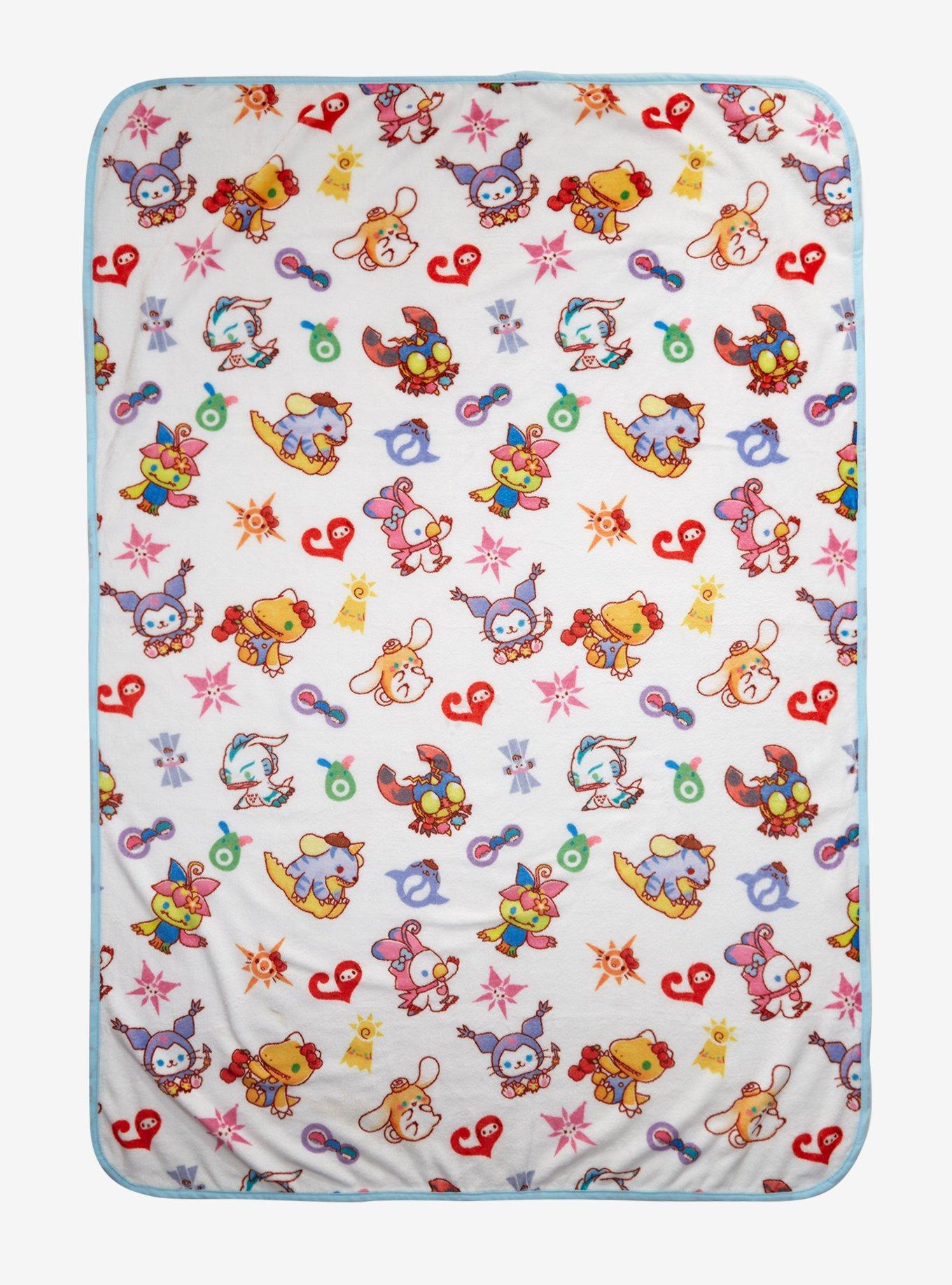 Sanrio Characters X Digimon Adventure Throw Blanket, , hi-res