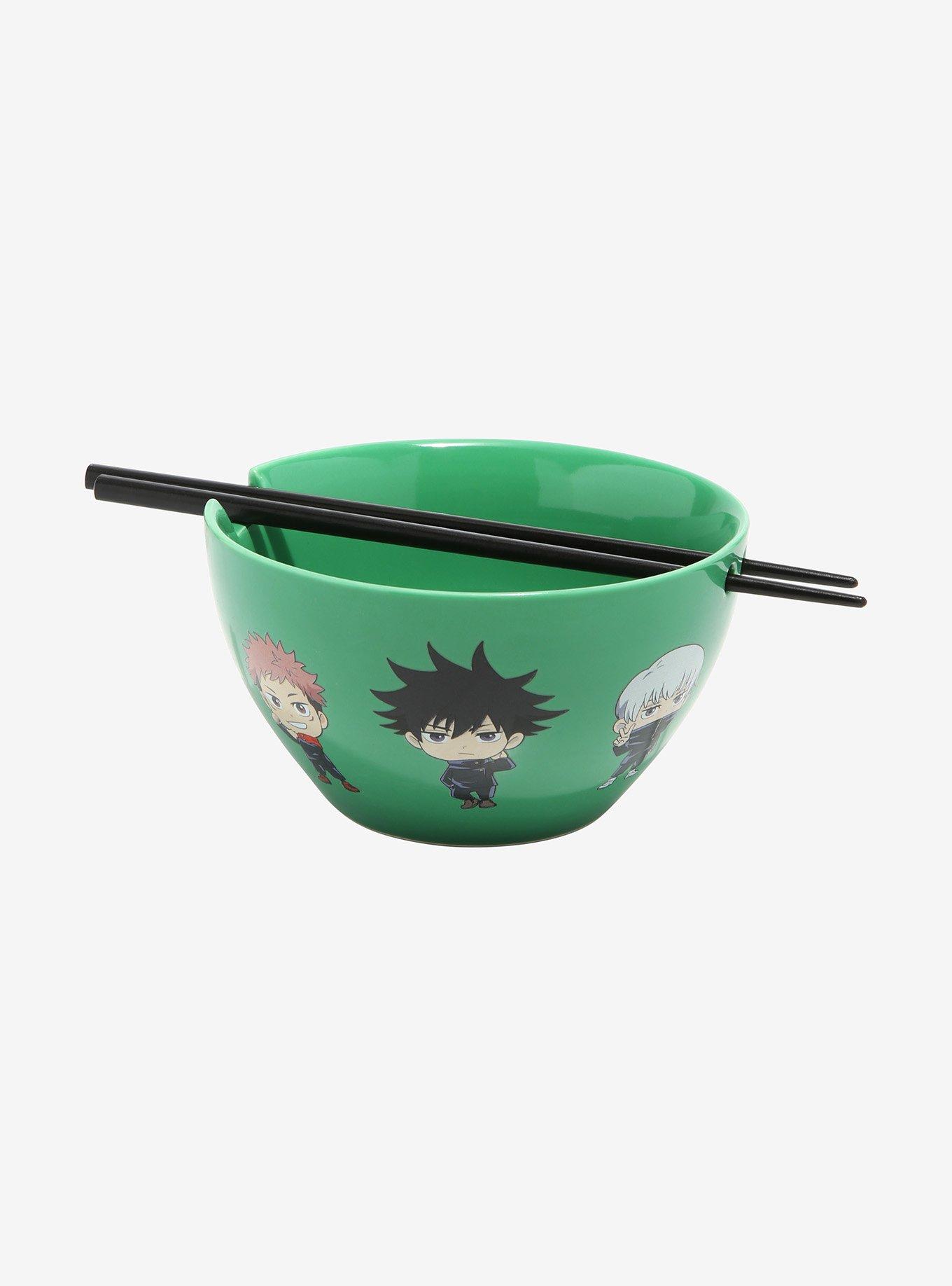 Just Funky Jujutsu Kaisen Ramen Bowl with Chopsticks 16 Ounce Anime Ramen Bowl – Jujitsu Kaisen, Anime Ramen Bowl, Jjk Merch, Yuji Itadori Satoru