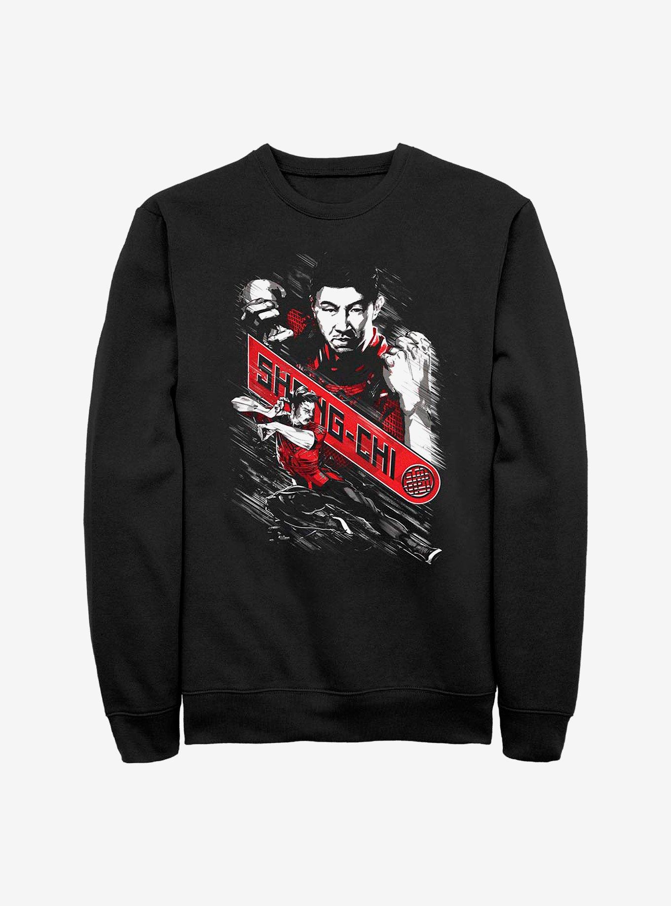 Marvel Shang-Chi And The Legend Of The Ten Rings Fists Of Marvel Crew Sweatshirt, BLACK, hi-res