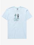 Marvel Captain America & Winter Soldier Comic Story Tonal T-Shirt - BoxLunch Exclusive, LIGHT BLUE, hi-res