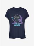 Minecraft Fear The Wither Girls T-Shirt, NAVY, hi-res