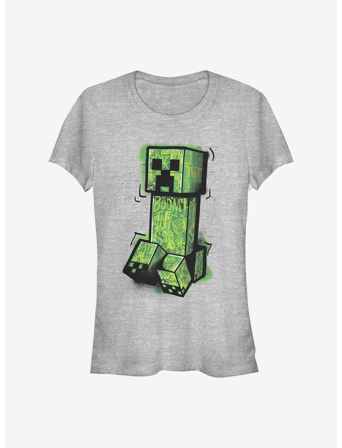 Minecraft Graffiti Creeper Girls T-Shirt, ATH HTR, hi-res
