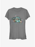 Minecraft Miner Steve Girls T-Shirt, CHARCOAL, hi-res