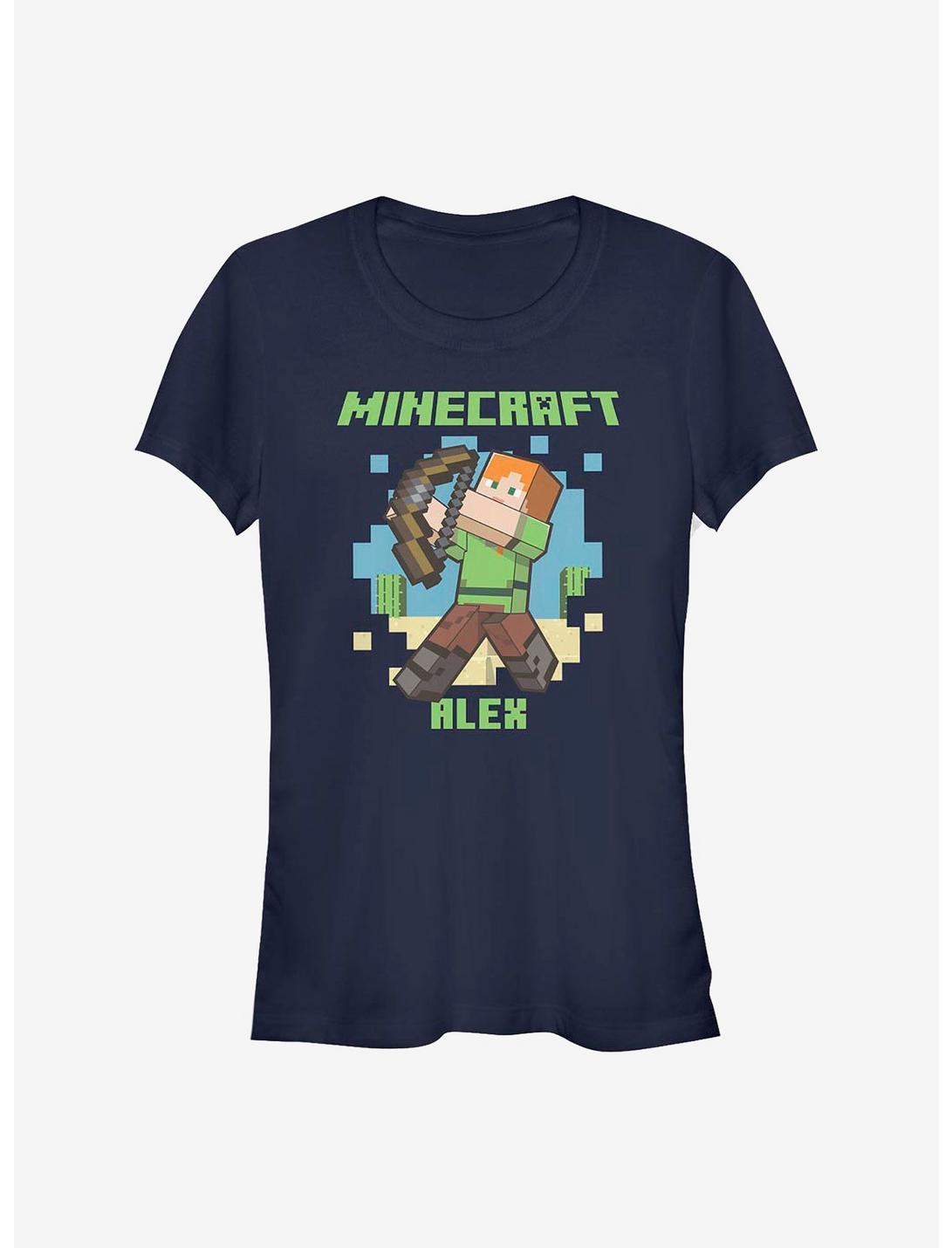 Minecraft Sniper Alex Girls T-Shirt, NAVY, hi-res