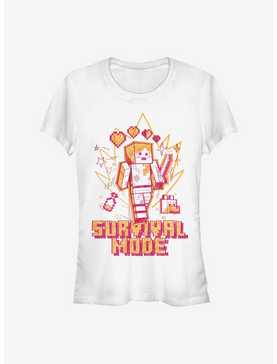 Minecraft Survival Mode Sketch Girls T-Shirt, , hi-res