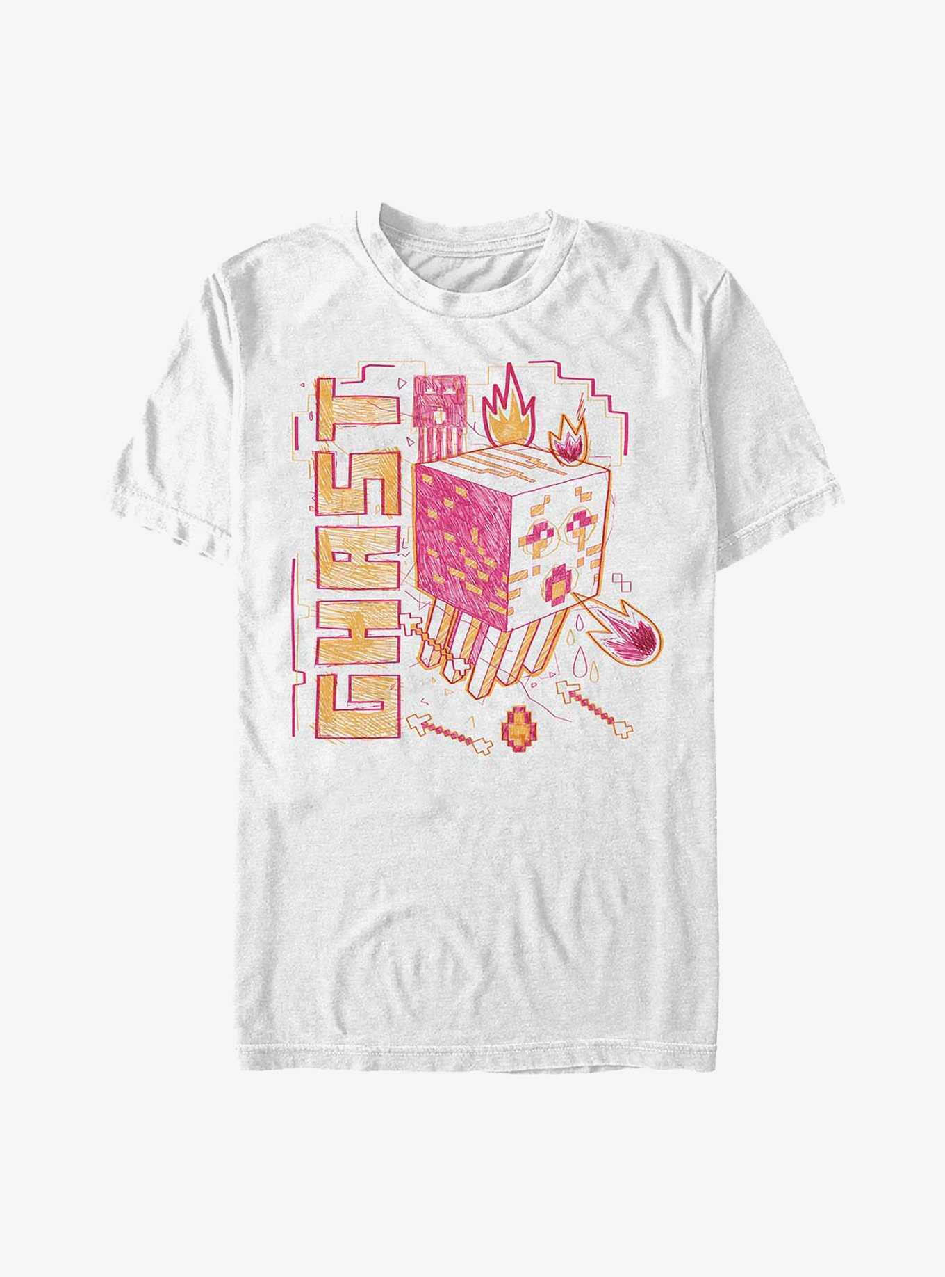 Minecraft Acid Sketch Ghast T-Shirt, , hi-res