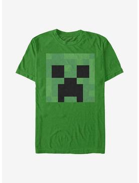 Minecraft Creeper Big Face T-Shirt, KELLY, hi-res