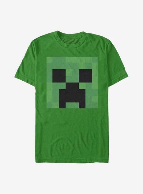 Minecraft Creeper Big Face T-shirt - Green 