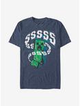 Minecraft Creeper SSSSS T-Shirt, NAVY HTR, hi-res