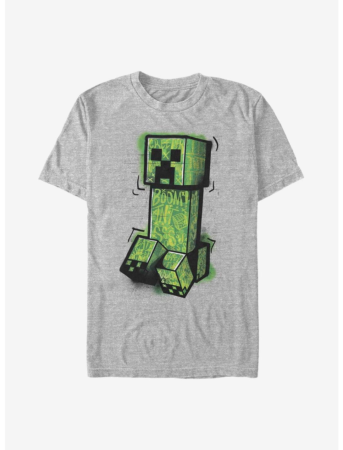Minecraft Graffiti Creeper T-Shirt, ATH HTR, hi-res