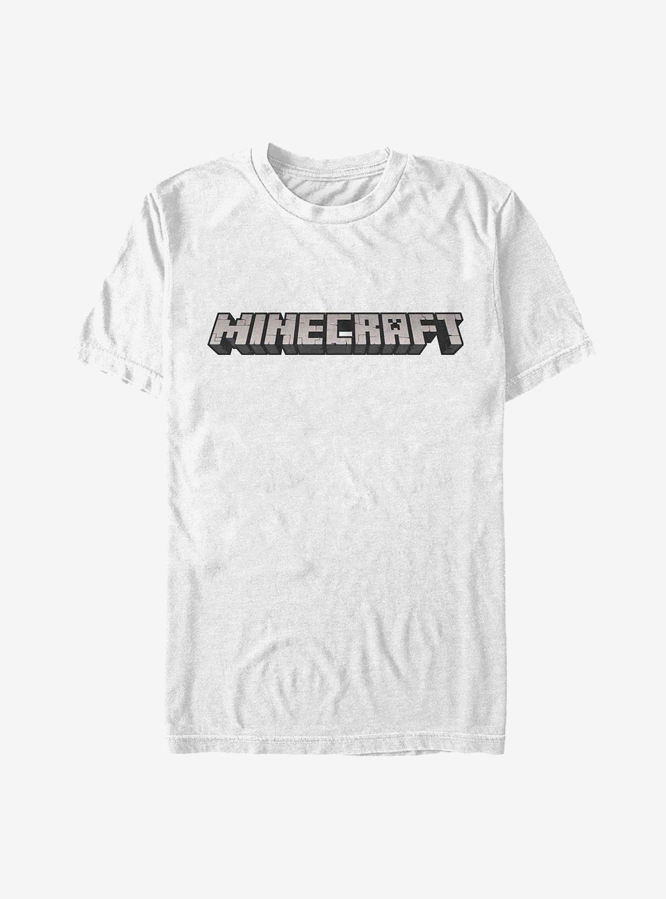 Minecraft Minecraft Logo White T-Shirt, WHITE, hi-res
