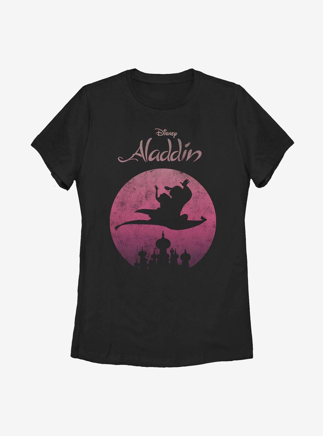 Disney Aladdin Flying High Womens T-Shirt, BLACK, hi-res