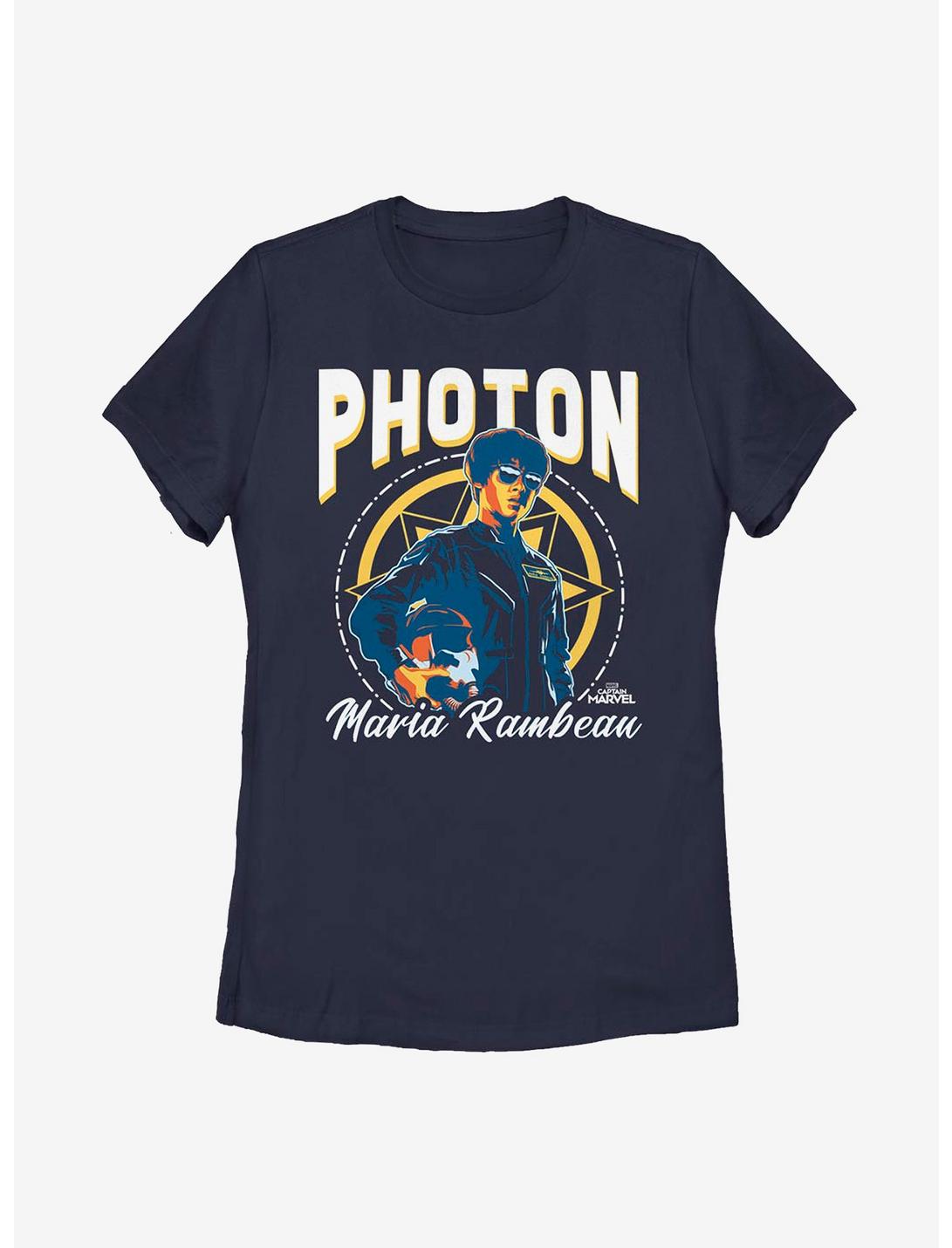 Marvel Captain Marvel Photon Womens T-Shirt, NAVY, hi-res