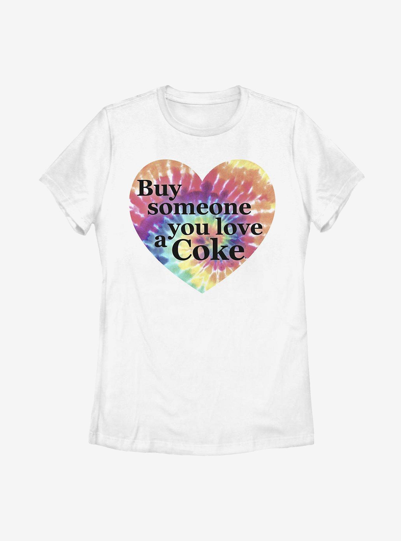 Coca-Cola Coke Love Somebody Womens T-Shirt, WHITE, hi-res