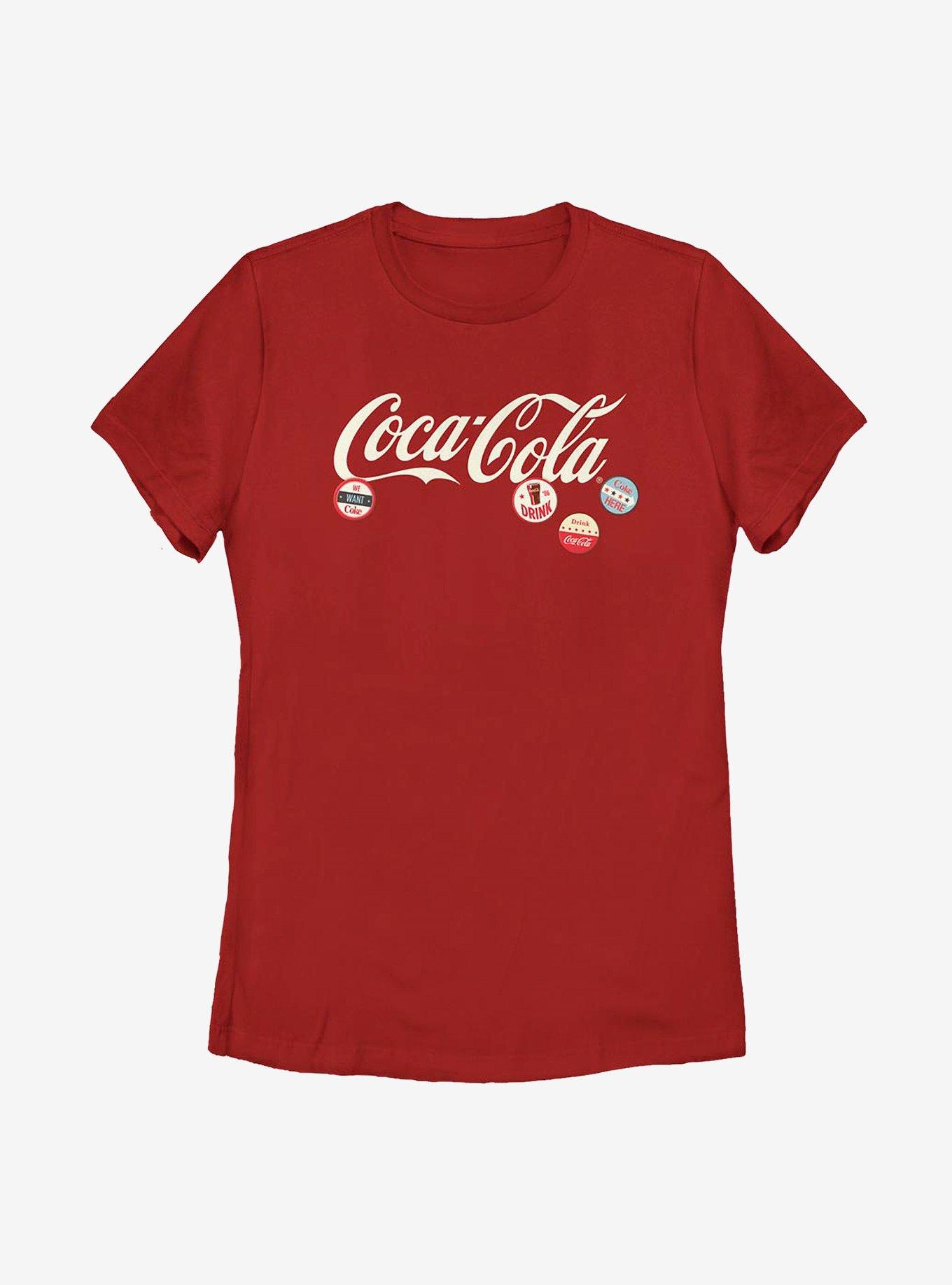 Coca-Cola Coke Buttons Womens T-Shirt, , hi-res